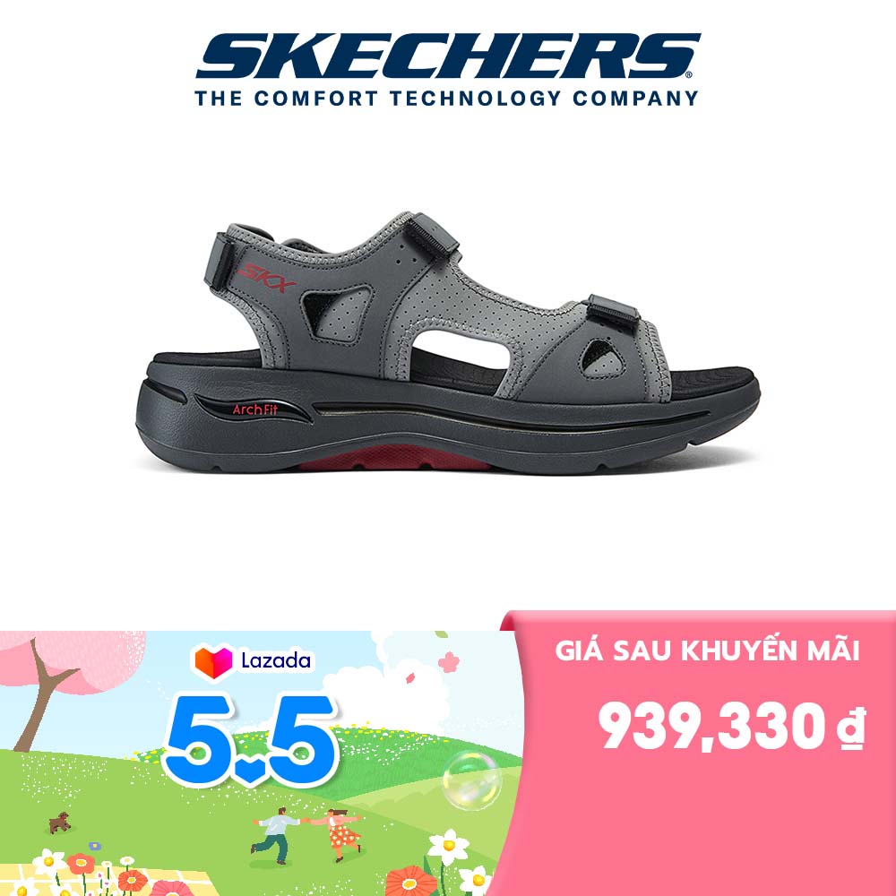 Xăng Đan/Dép Nam Skechers On-The-GO GOwalk Arch Fit Mission II Đi Bộ - 229064-CCRD APMA Online Sale