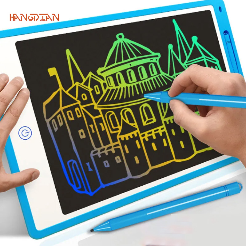 HANGDIAN Bảng vẽ trẻ em, bảng viết tay trẻ em LCD, bảng dán tường đen, nhà xóa bảng viết Đồ chơi giáo dục trẻ em