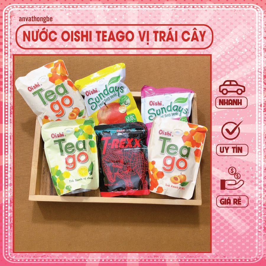 Nước oishi trái cây, nước tăng lực Oishi các vị ơi