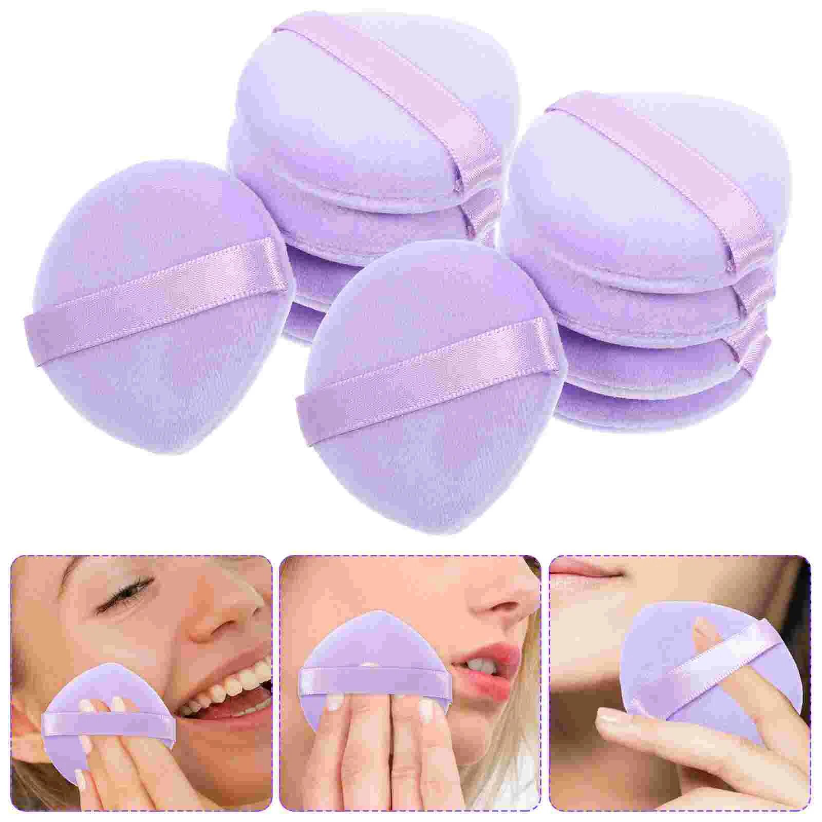 Sjtrt 10 stücke Kleine Make-up Puffs tragbare Puder Puder Puffs frauen Make-up Puder Puffs für gesic