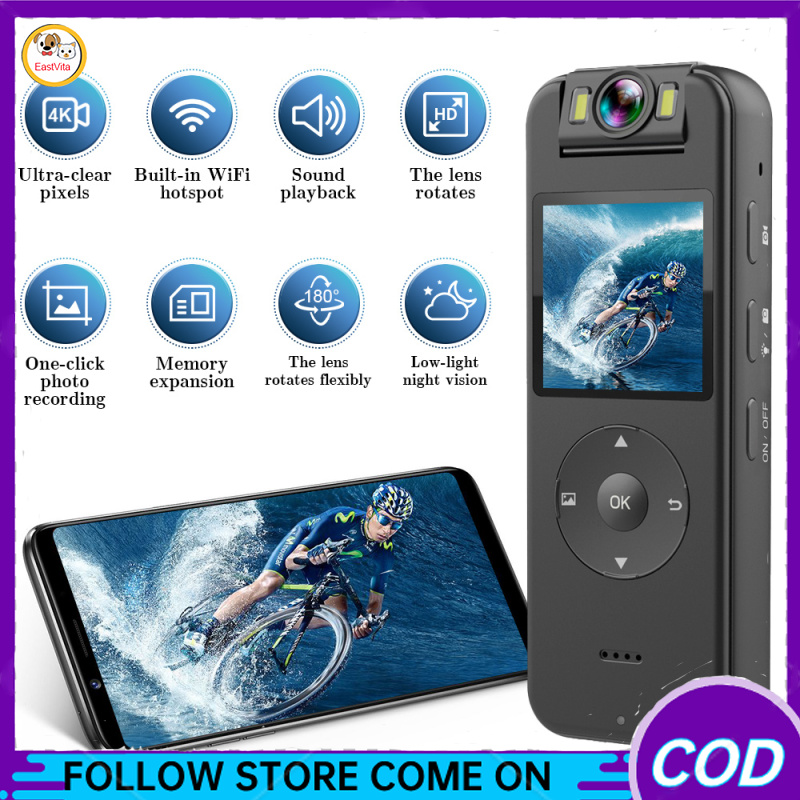 WiFi Camera Full HD Recording Action Camera Rotating Cam 1400Mah Battery 4K Camera For Electric Bikes Motorcycles