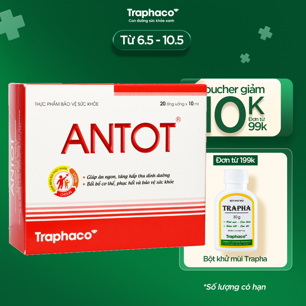 ANTOT (ỐNG NHỰA) - BỔ DƯỠNG TOÀN DIỆN CHO BÉ YÊU KHỎE MẠNH