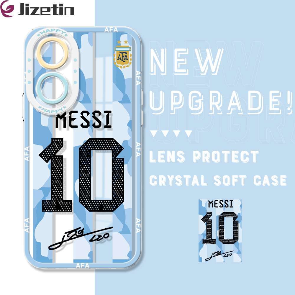 Jizetin cho Oppo A58 4G A78 4G chính hãng chống sốc Messi áo nịt bóng đá Argentina đội tuyển quốc gi