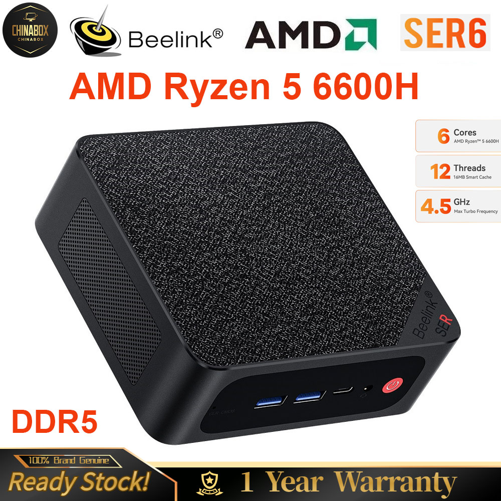 Buy MOREFINE M600 Mini PC Windows 11 Pro, AMD Ryzen 5 6600H (up to 4.5GHz)  Mini Computers, Mini Desktop Computer with 16GB DDR5 RAM/500GB PCIe4.0 SSD,  Gaming PC Support WiFi6/BT5.2/2.5G Network Port