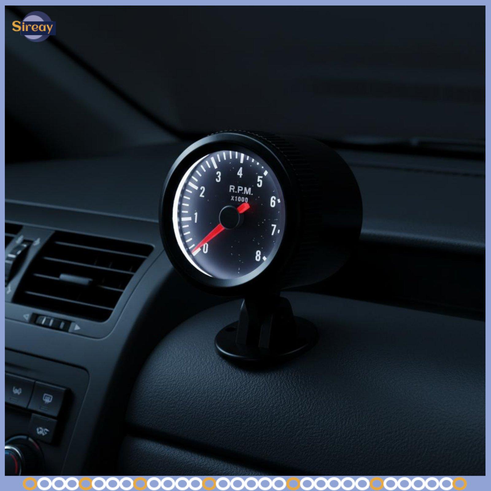 Acituna Vehicle Rpm Gauge 52mm Analog LED Tachometer White-light Display Car Dashboard RPM Meter for Engine Control and Monitoring ราคา 2,110 บาท*ส่งฟรี