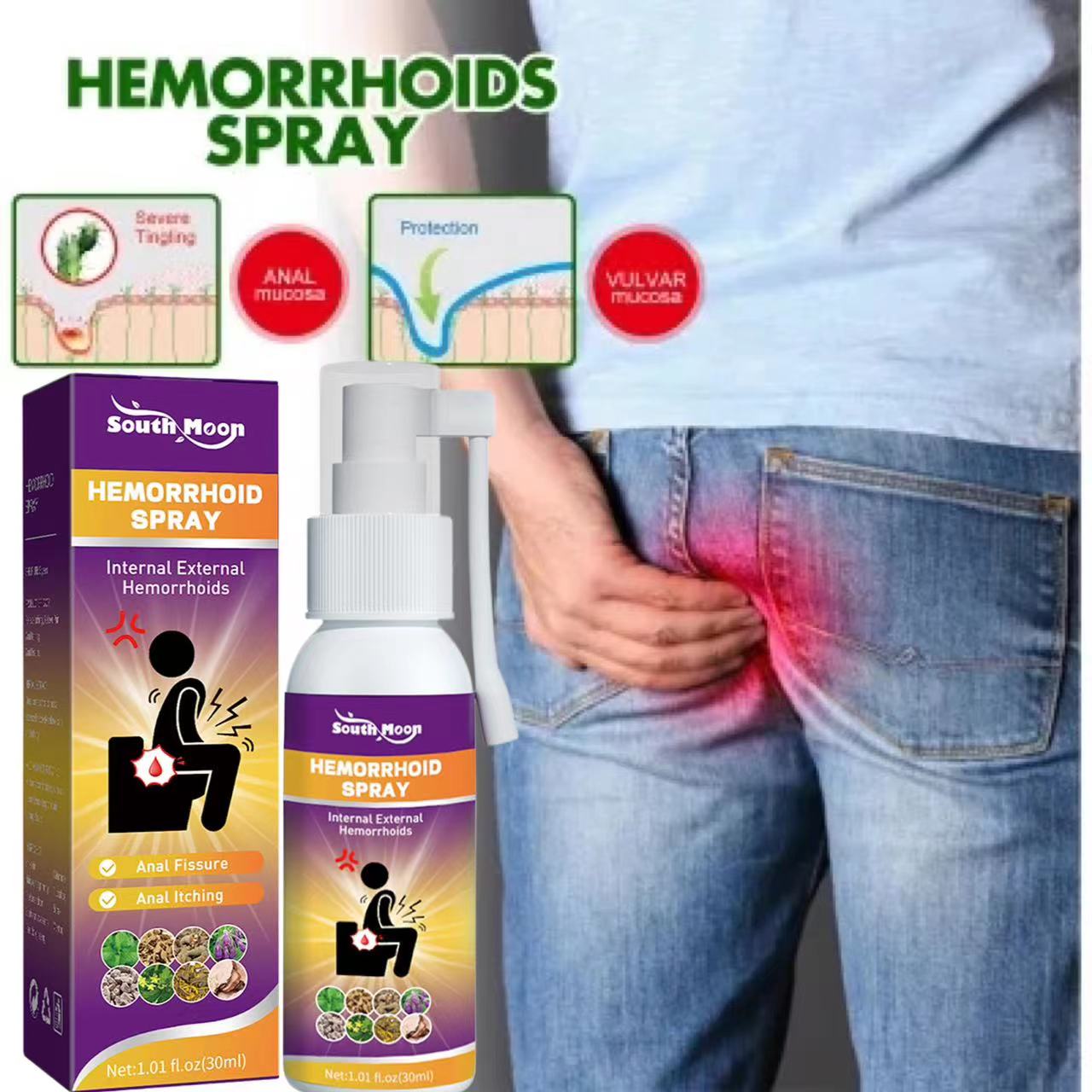 Xit Bôi Trĩ Hết Sạch Trĩ Nội Trĩ Ngoại Hâ.U Môn Kéo Búi Trĩ Lên Nhanh Chóng Dễ Chịu Đánh Bay Nứt Hậu Môm Chảy Máu Hậu Môn/30ML