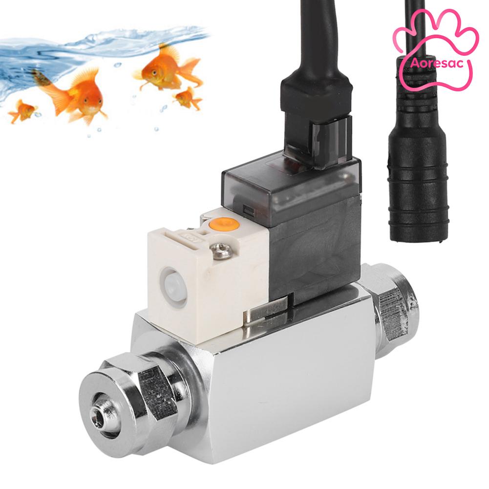 Aoresac Van điện từ CO2 bên ngoài mini Phụ kiện bể cá nhiệt độ thấp