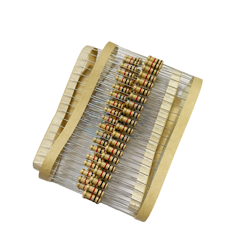 【Free shipping】 20pcs 1W Carbon Film Resistor 1r 1.2 1.5 10 12 15 100 120 150 Ohm R K 5% Resistance 