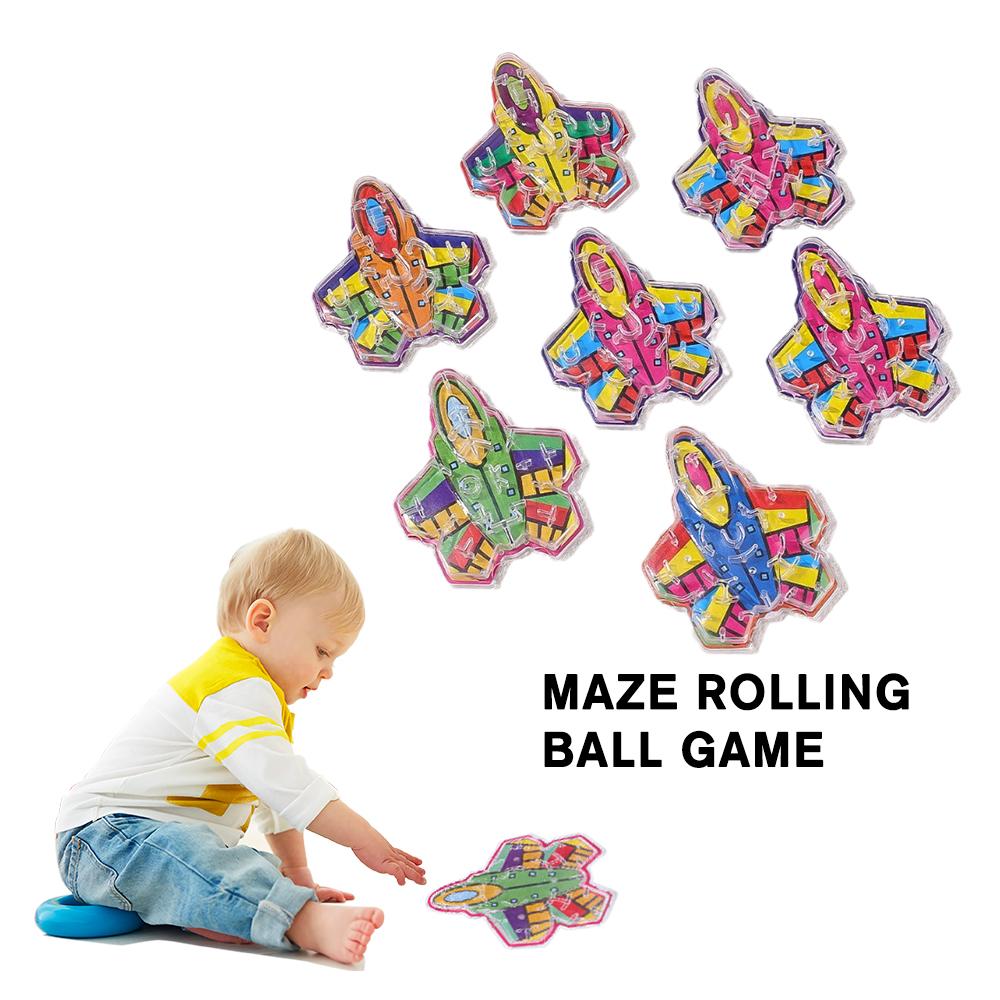 1 cái mini đồ chơi mê cung trong suốt máy bay trẻ em lăn em chơi cung tay mê bóng minh luyện trẻ tặng thông ngón rèn trò Quà C2Y1