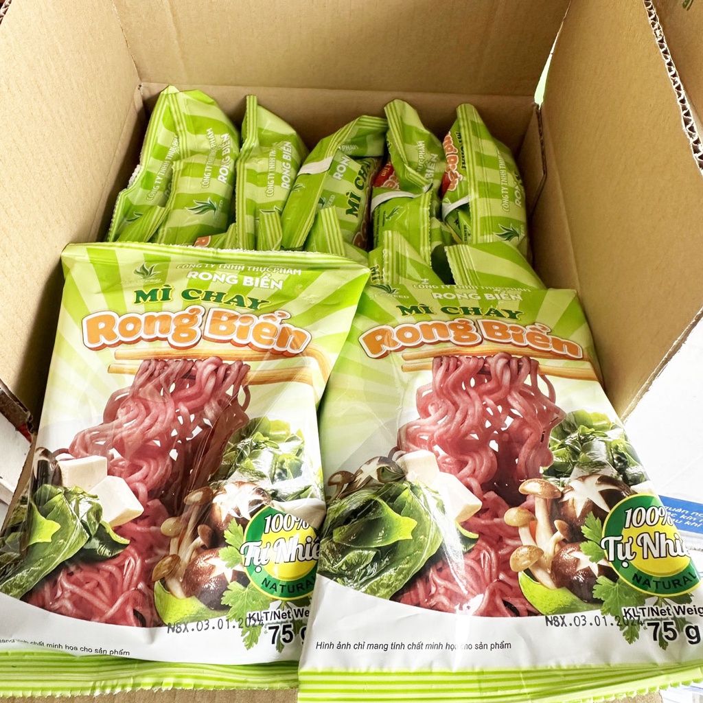 Mì chay rong biển Seaweed gói 75g Ngoc Minh Online