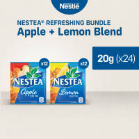NESTEA Apple Blend Iced Tea 20g x 12 + NESTEA  Lemon Blend Iced Tea 20g x 12