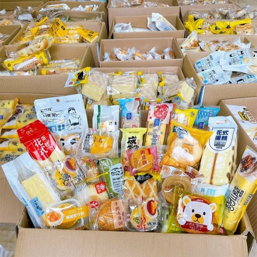 Thùng 1kg Bánh Bông Lan Mix Đài Loan Đủ Vị, Loại Ngon B39 - Chuyên Sỉ TPNK