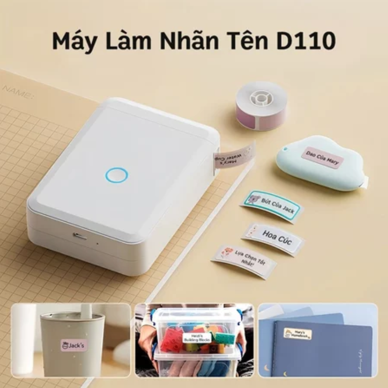 Máy In Nhiệt Mini Kết Nối Bluetooth D110 PRO - 13721