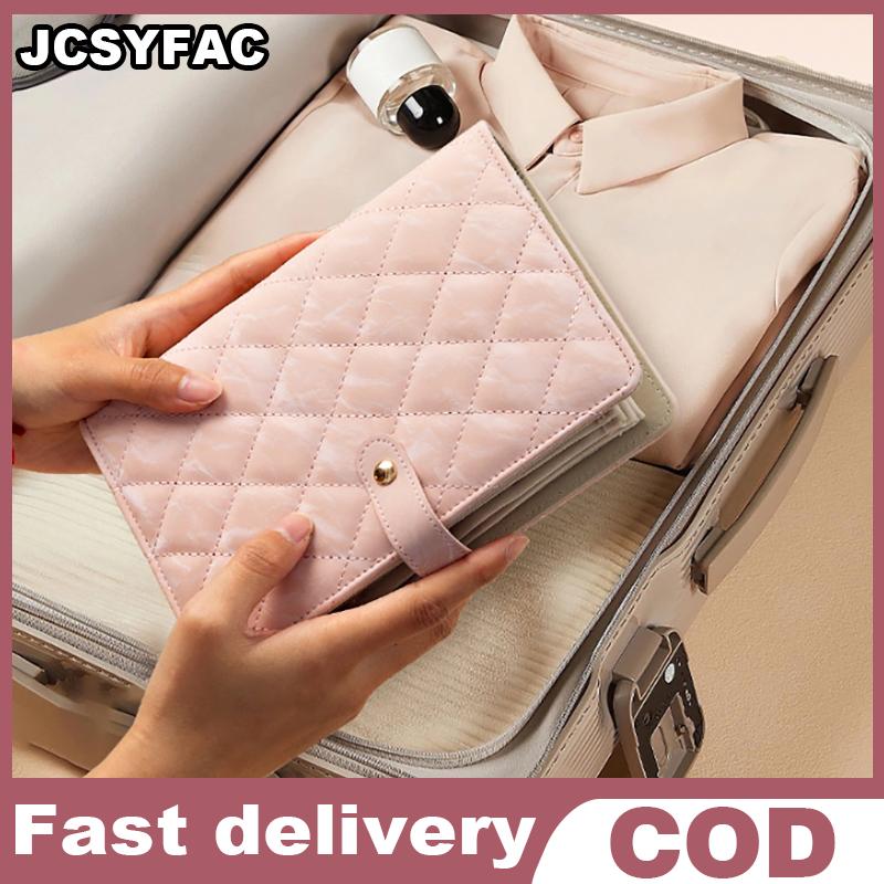 JCSYFAC หนังสือจัดเก็บเครื่องประดับหนัง PU มีซิปกระเป๋าใสกล่องบรรจุภัณฑ์เครื่องประดับที่เก็บสร้อยคอเครื่องผูกสำหรับผู้หญิง ราคา 40 บาท*ส่งฟรี