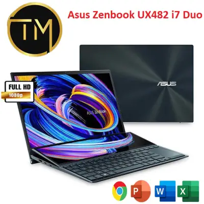 Laptop Asus Zenbook UX482EGR i7 1195G7/ Ram 16G/ SSD1000G/ MX450/ Duo/ 2in1/ Đỉnh Cao Thiết Kế/