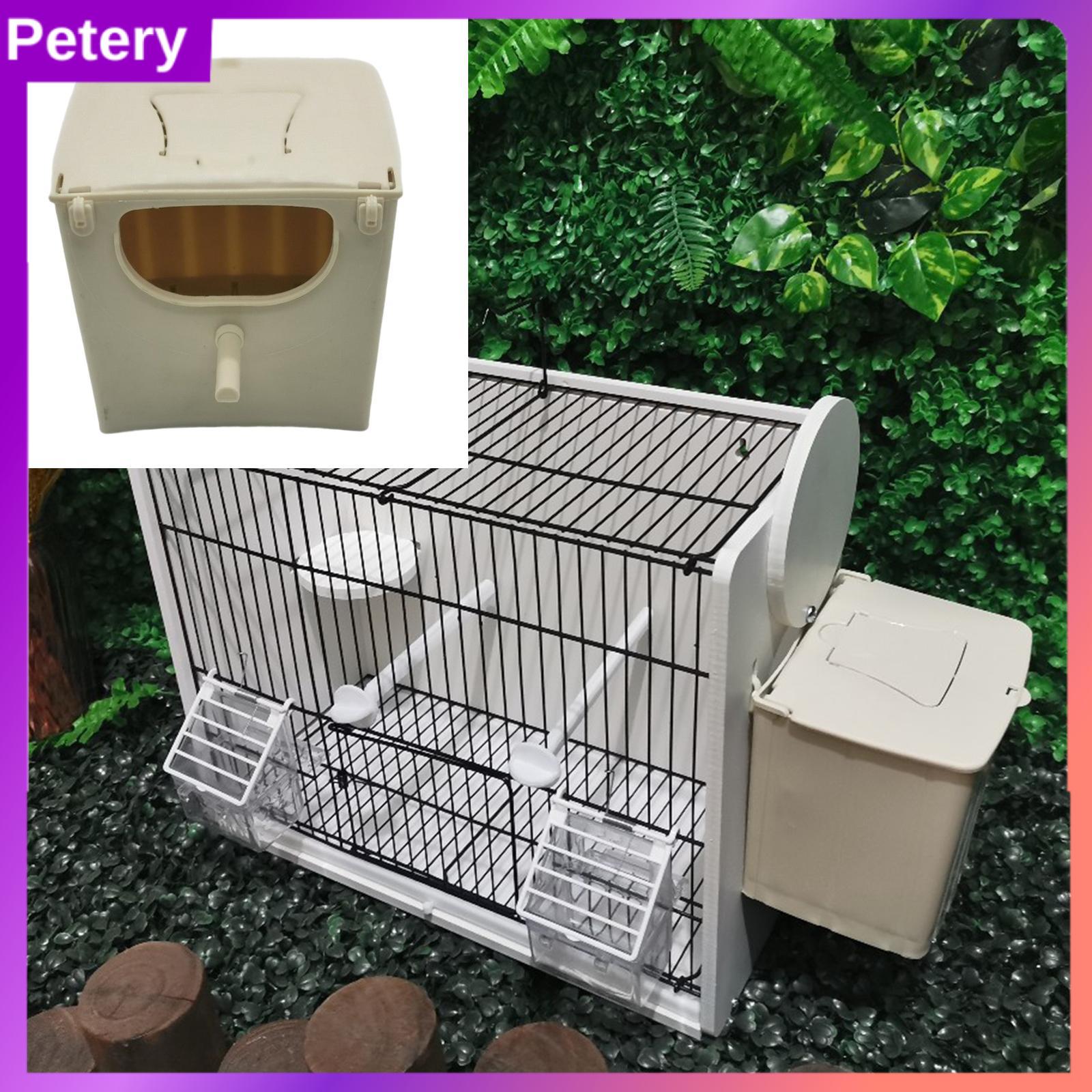 Petery Bird Hut Box Breathable Bird Hut Birdhouses Bird Cage for Parrot