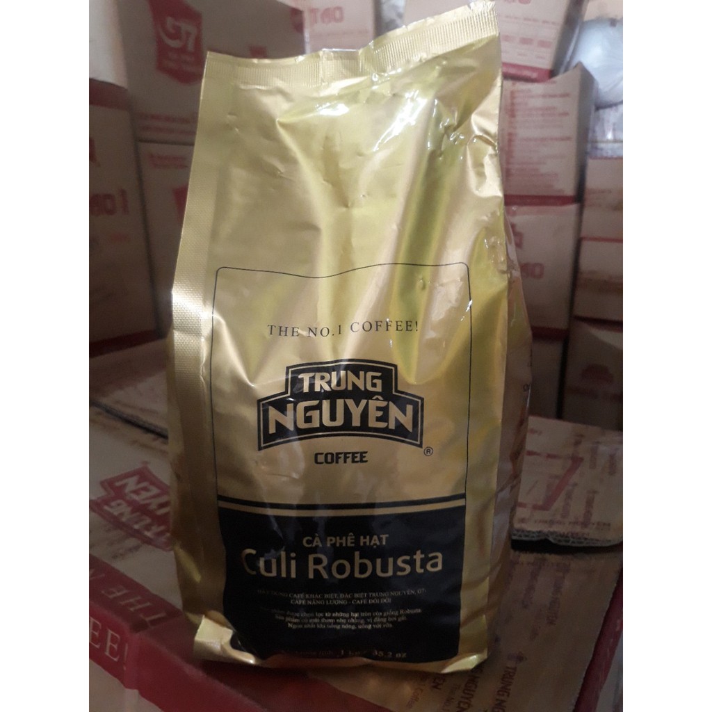 Cà phê hạt Culi Robusta Trung Nguyên hạt số 1