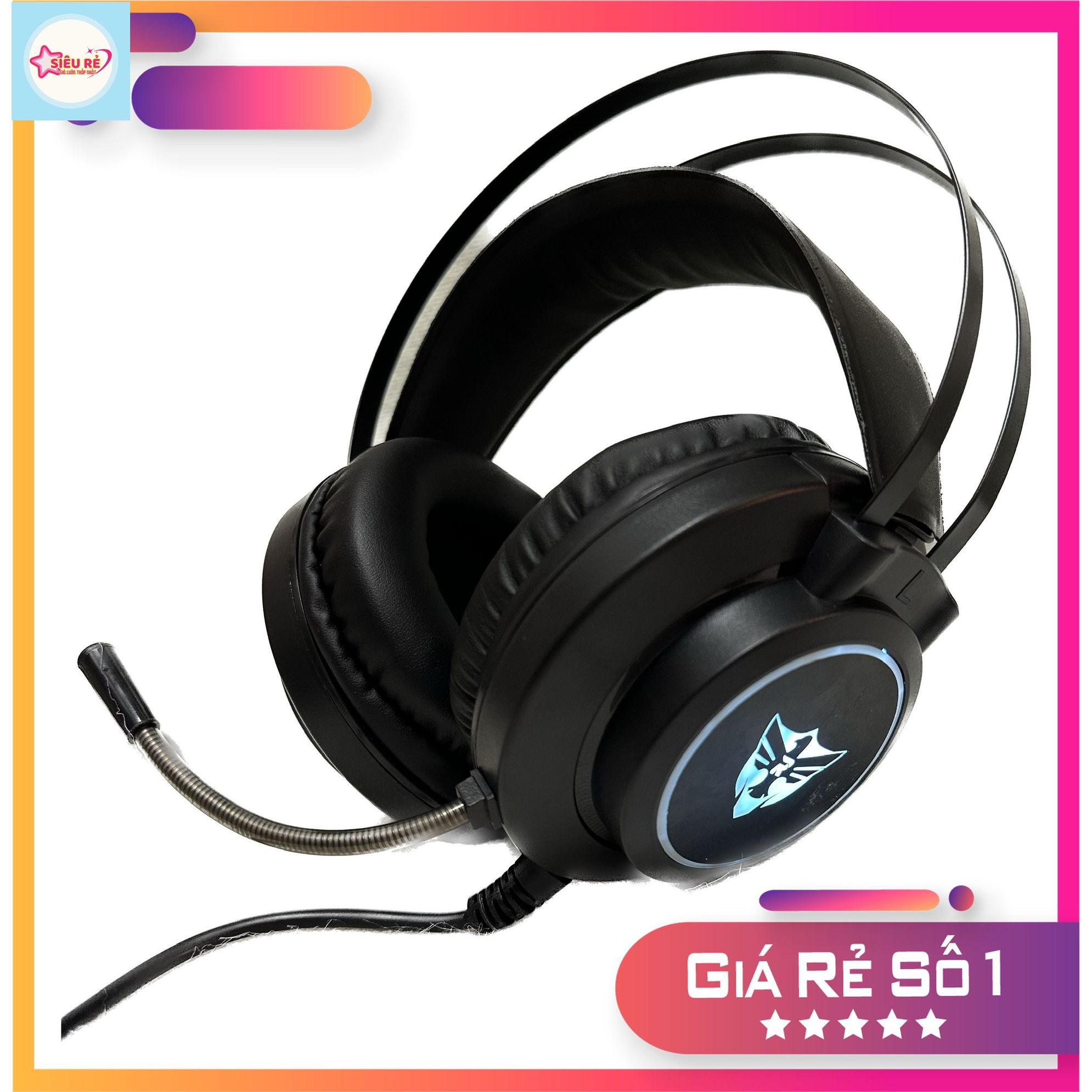 K2 Gaming Headset, with Mic, 3.5 Jack + Usb, Beautiful Color-Changing Led, Good Sound Giá 155,000 Đồng*Miễn phí vận chuyển