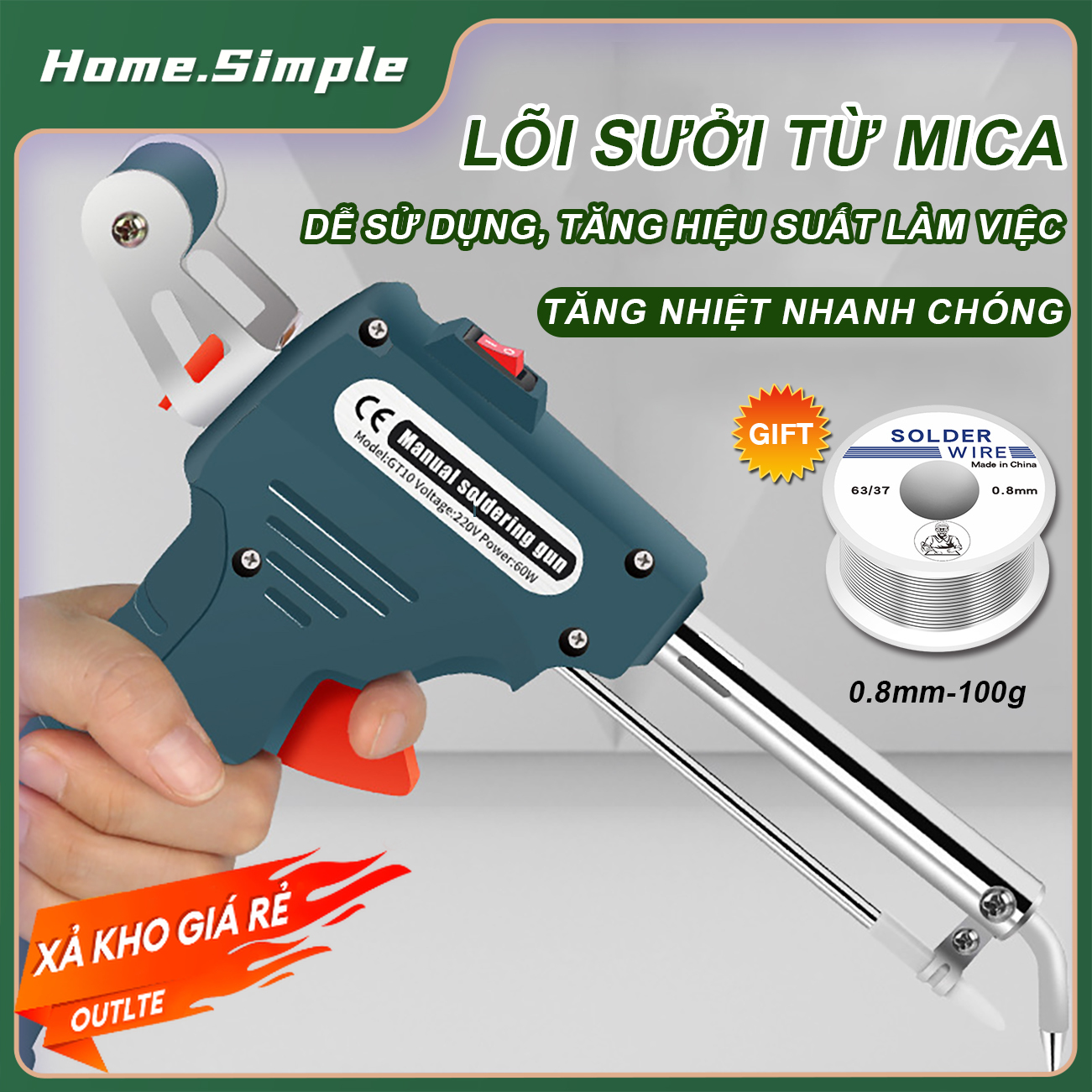 Mỏ hàn thiếc súng hàn tự động mỏ hàn xung máy hàn xung