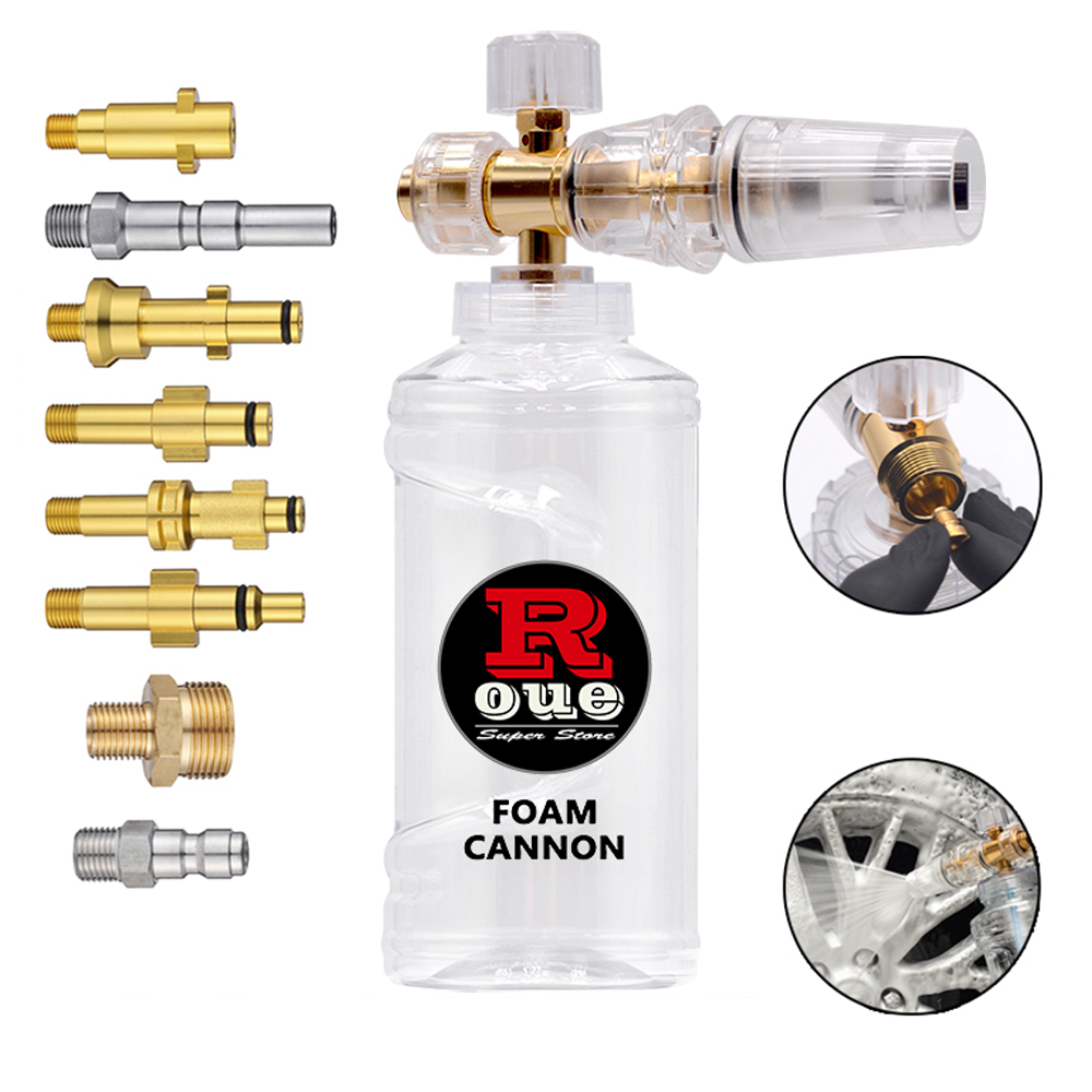 Roee tuyết bọt Lance 1L xe bọt Lance cho Karcher xe áp lực bọt Súng Vòi phun xe sạch rửa công cụ dầu gội phun xe máy giặt