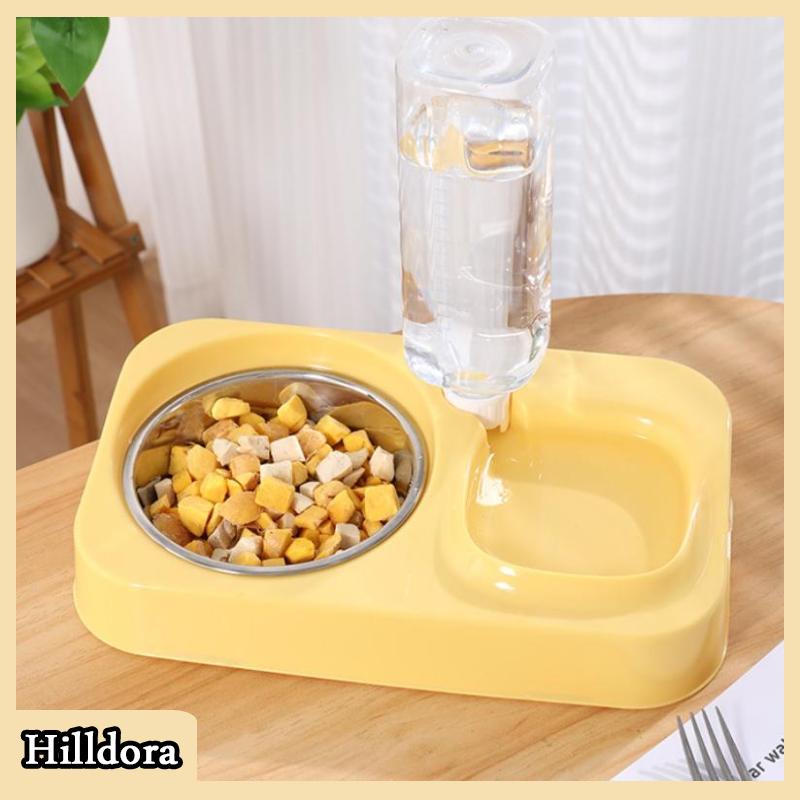 [Hilldora] Pet chai nước tự động cho ăn nước cho một bát nước uống con chó con mèo uống bát - 2