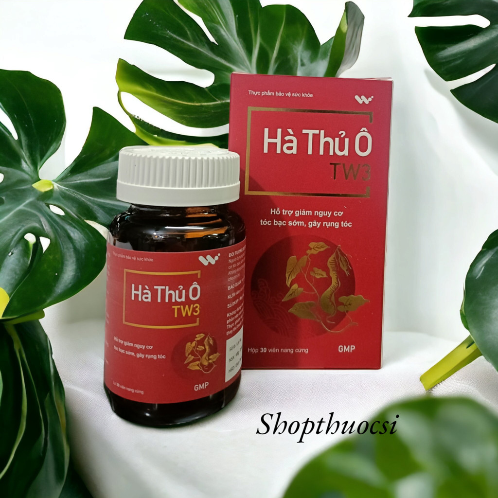 Hà thủ ô TW3 Mẫu Mới: chống rụng tóc, hỗ trợ mọc tóc, ngừa bạc tóc