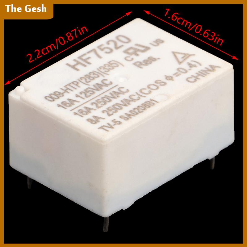 [The Gesh] Hf7520 009-htp tải cao 10a 16A thường mở 4-pin kê nhiệt độ không đổi điện sưởi ấm ấm tiếp sức