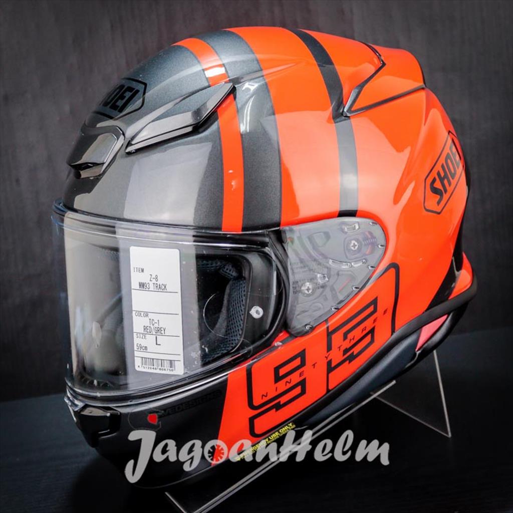 SHOEI HELM Z8 MM93 COLLECTION TRACK TC1 SINGLE VISOR SNI Harga 12,540,000 rupiah*Gratis Ongkir