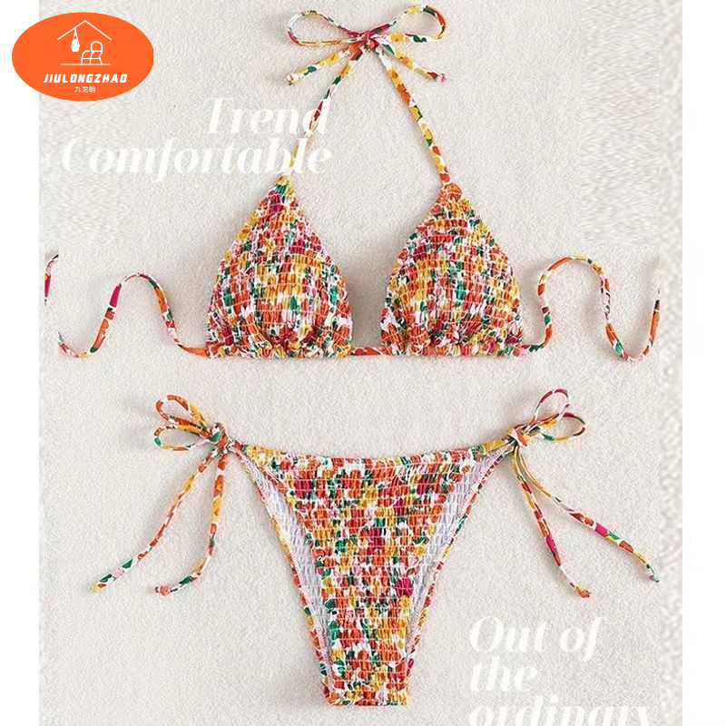 Bộ đồ bơi hai mảnh tam giác gợi cảm cho phụ nữ với thiết kế bên Cà Vạt và vừa vặn thoải mái