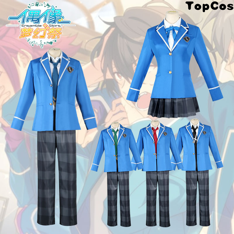 Hot  Ensemble Stars Ice Eagle Beidou Cos School Uniform Male and Female Student Uniform Anime Suit Female Master Cosplay Clothing