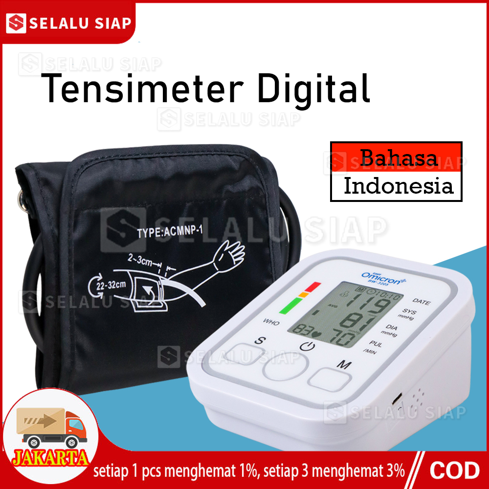Tensimeter Alat Cek Pengukur Tekanan Tensi Darah Digital Elektrik Otomatis Alat ukur tensi monitor tek…