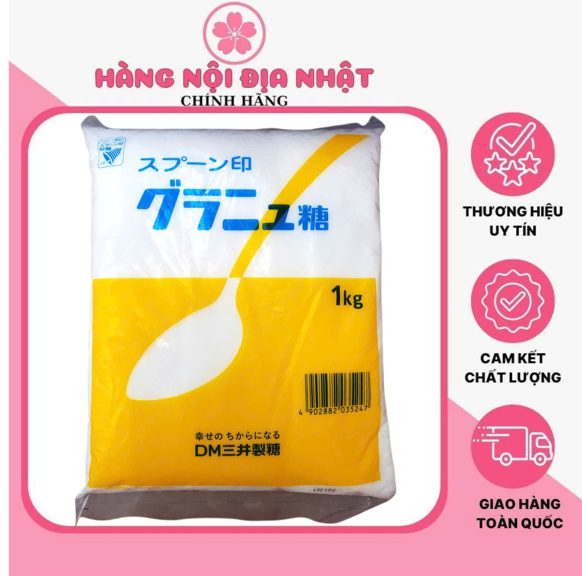 Đường Trắng Mía- Củ Cải DM Mitsui Sugar 1kg