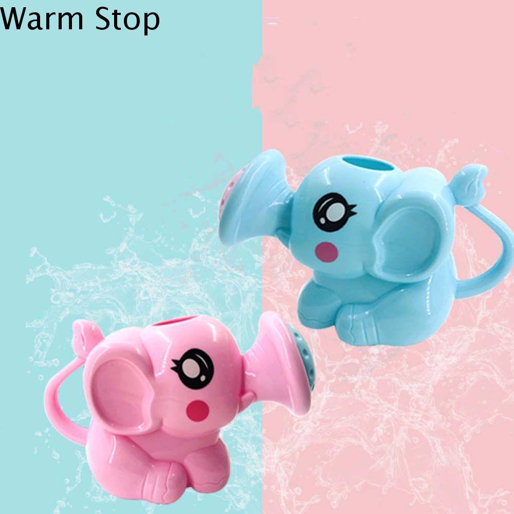 WARM STOP Dễ thương Phim hoạt hình Đồ chơi hình con voi Đồ chơi bãi biển Phòng tắm Vòi tưới voi Đồ chơi tắm cho trẻ em Phun nước Tắm em bé
