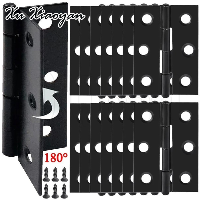 XUXIAOYAN บานพับสแตนเลส6รู-เครื่องมือฮาร์ดแวร์ในครัวเรือน-บานพับเชื่อมต่อประตู-อุปกรณ์เฟอร์นิเจอร์-อุปกรณ์ตู้-ติดตั้งหน้าต่าง-สำหรับซ่อมตู้หนังสือ-สกรู ราคา 9 บาท*ส่งฟรี