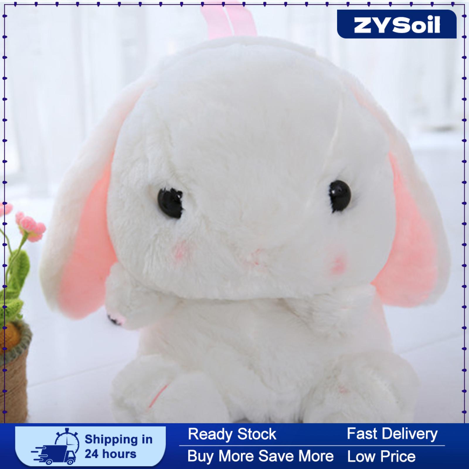 ZYSoil Kids Backpack Book Bag Adorable Lop Rabbit Backpack Lightweight Knapsack Plush Toy Rabbit Bag School Backpack Bunny Backpack
