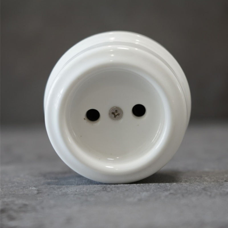 【Worth-Buy】 Porcelain Vintage Wall Socket Outlet Without Earthing 240v 16a