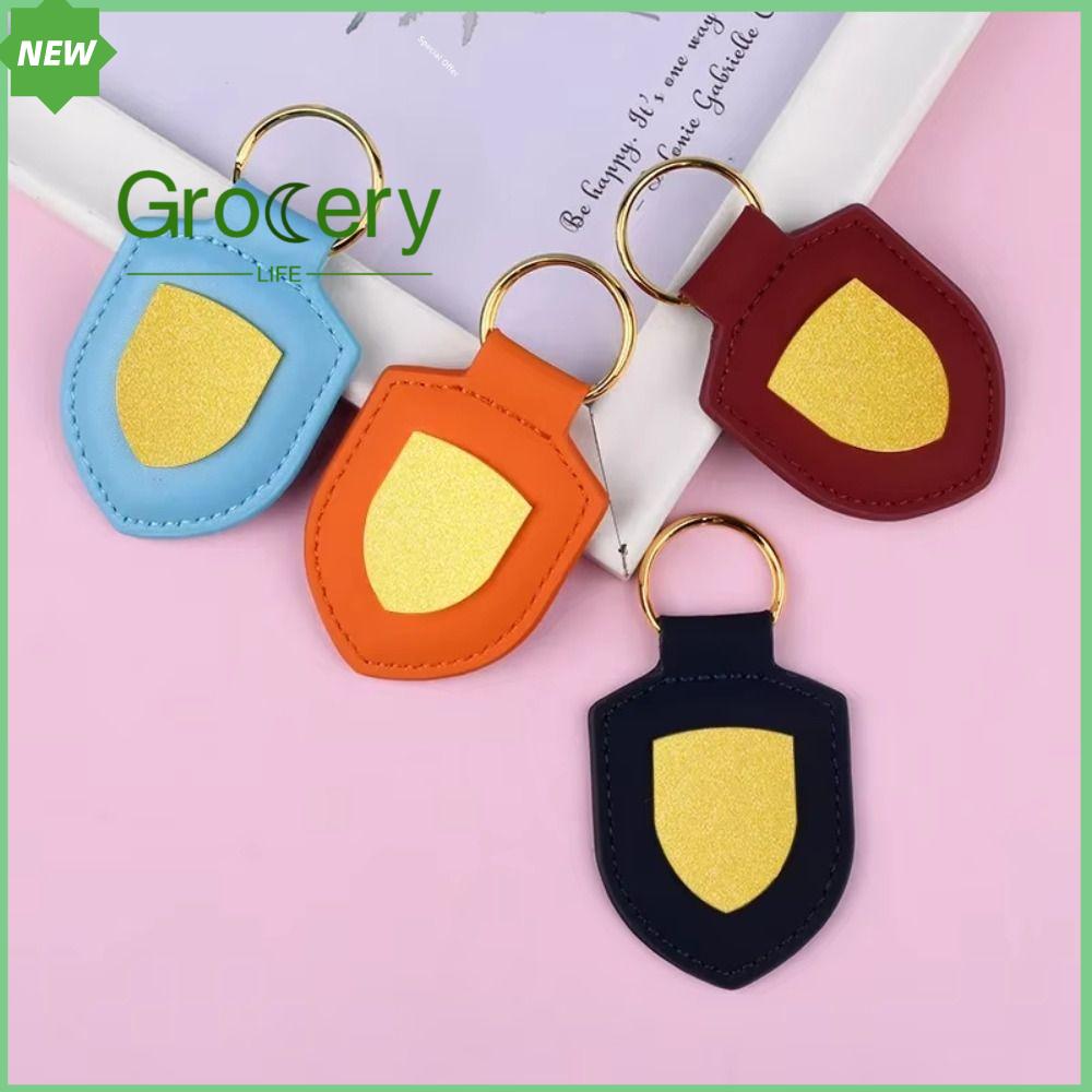 GROCERY LIFE Cá nhân hóa Móc khóa xe hơi Tinh tế Da  dây chuyền  loại Sáng Tạo Di động Móc chìa khóa đôi Du lịch