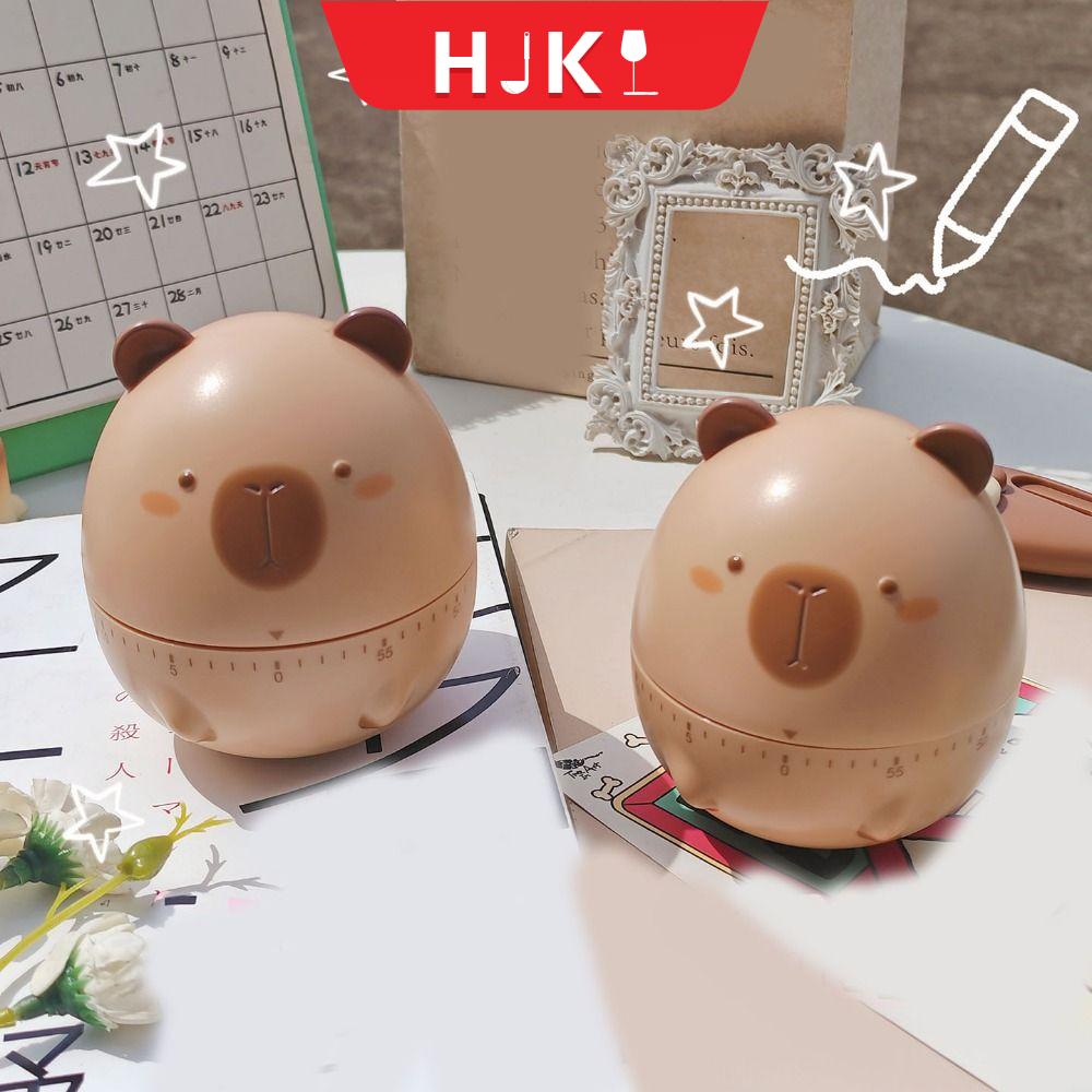 HJKL Phim hoạt hình Đồng hồ đếm ngược Capybara Dễ thương Nhựa Đồng hồ đếm thời gian cho động vật Di động Hài hước Đồng hồ báo thức hình thú cho nấu ăn tại nhà