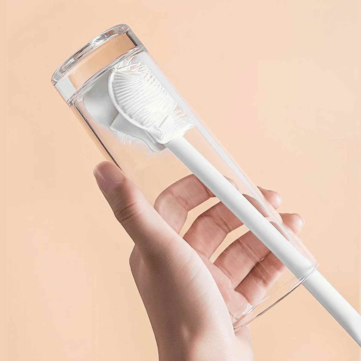 Cọ rửa bình sữa chất liệu silicone cọ cốc đa năng mềm mại rửa sạch mọi góc chết dùng được cho ấm trà bình giữ nhiệt