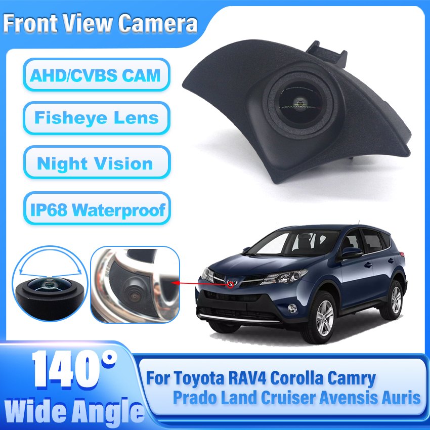 【Hottest Trends】 HD Car Front View Wide Angle Camera For Toyota RAV4 Corolla Camry Prado Land Cruise