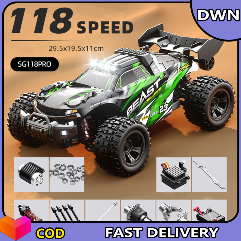 SG118 RC Cars 2.4Ghz 1:16 Full Scale 4WD 35Km/h High Speed Remote Control Car Off Road RC Vehicle With LED Light Children Toy Gifts ราคา 1,695 บาท*ส่งฟรี