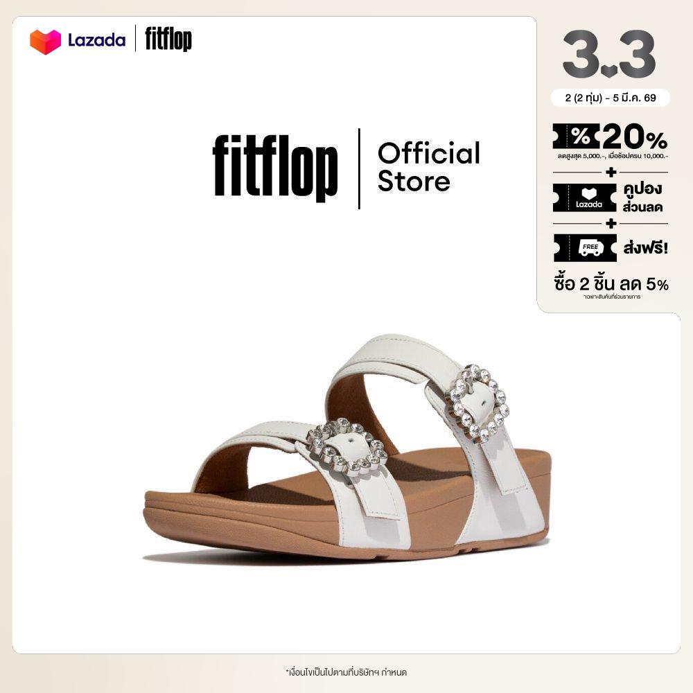 Fitflop Lulu Crystal-Buckle Slides Women's Sandals Model E1E ราคา 3,703 บาท*ส่งฟรี