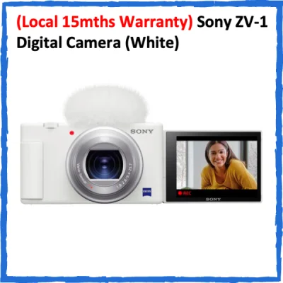 (Local 15mths Warranty) Sony ZV-1 / ZV1 Digital Camera (White) + free gift (Sony 64GB + Special Strap)