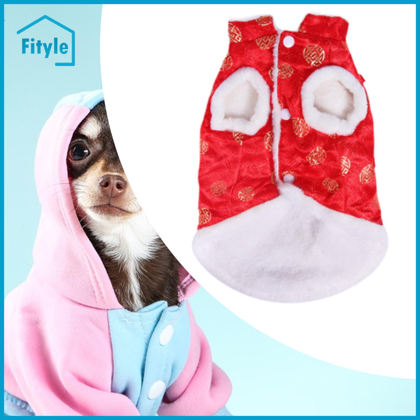 Pet Clothes Vest Easy to Wear Warm Cute Dog Tang Costume New Year Dog Costume Cosplay Celebration Themed Party Chinese New Year ราคา 4,364 บาท*ส่งฟรี