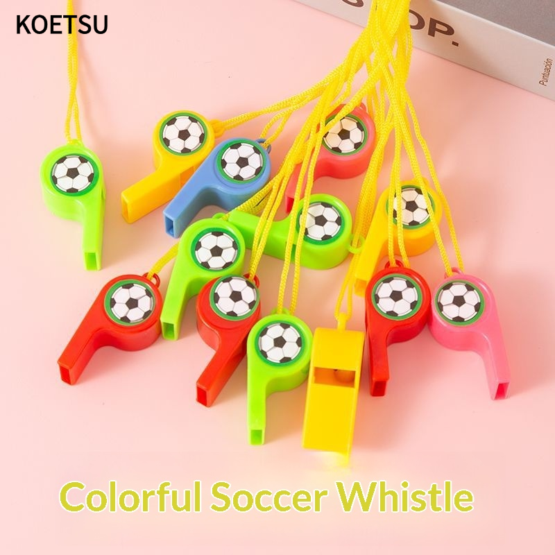 KOETSU Fun Football Whistle with Cord - Perfect for Kids, Cheerleading, and Concerts ราคา 17 บาท*ส่งฟรี