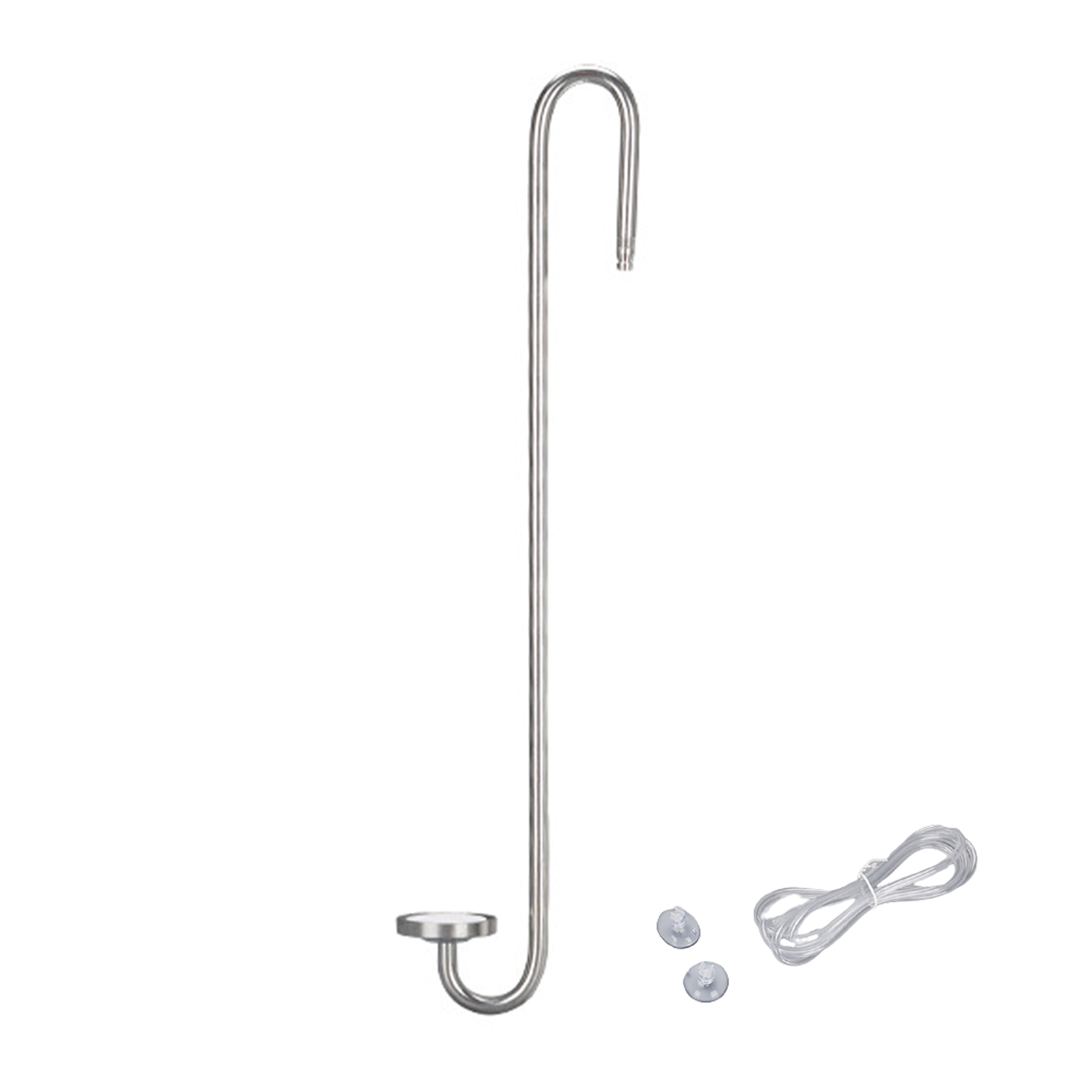 Aquarium Equipment Regulator Water Plant Stainless Steel With Suction Cup Accessories Fish Tank Durable Easy Install Simple Atomiser Ultra Thin Carbon Dioxide Diffuser