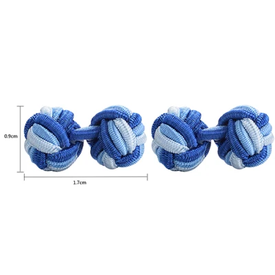 Yoursfs Silk Cuff Links Rope Ball Knot Cufflinks for Men Wedding Business Party Accessories