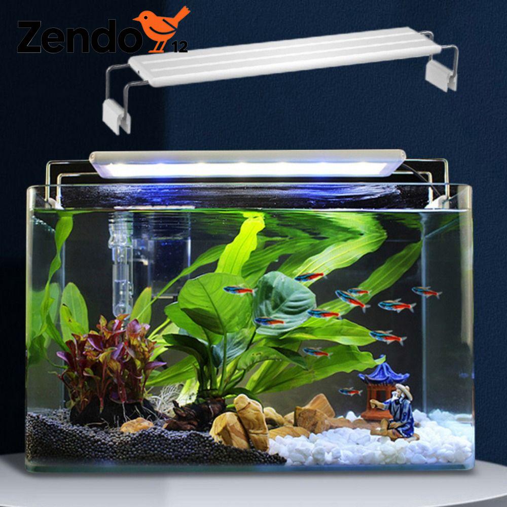 ZENDO12 Siêu mỏng Đèn bể cá Có thể mở rộng Không thấm nước Chân đèn Led Thiết thực Phích cắm EU Bể cỏ