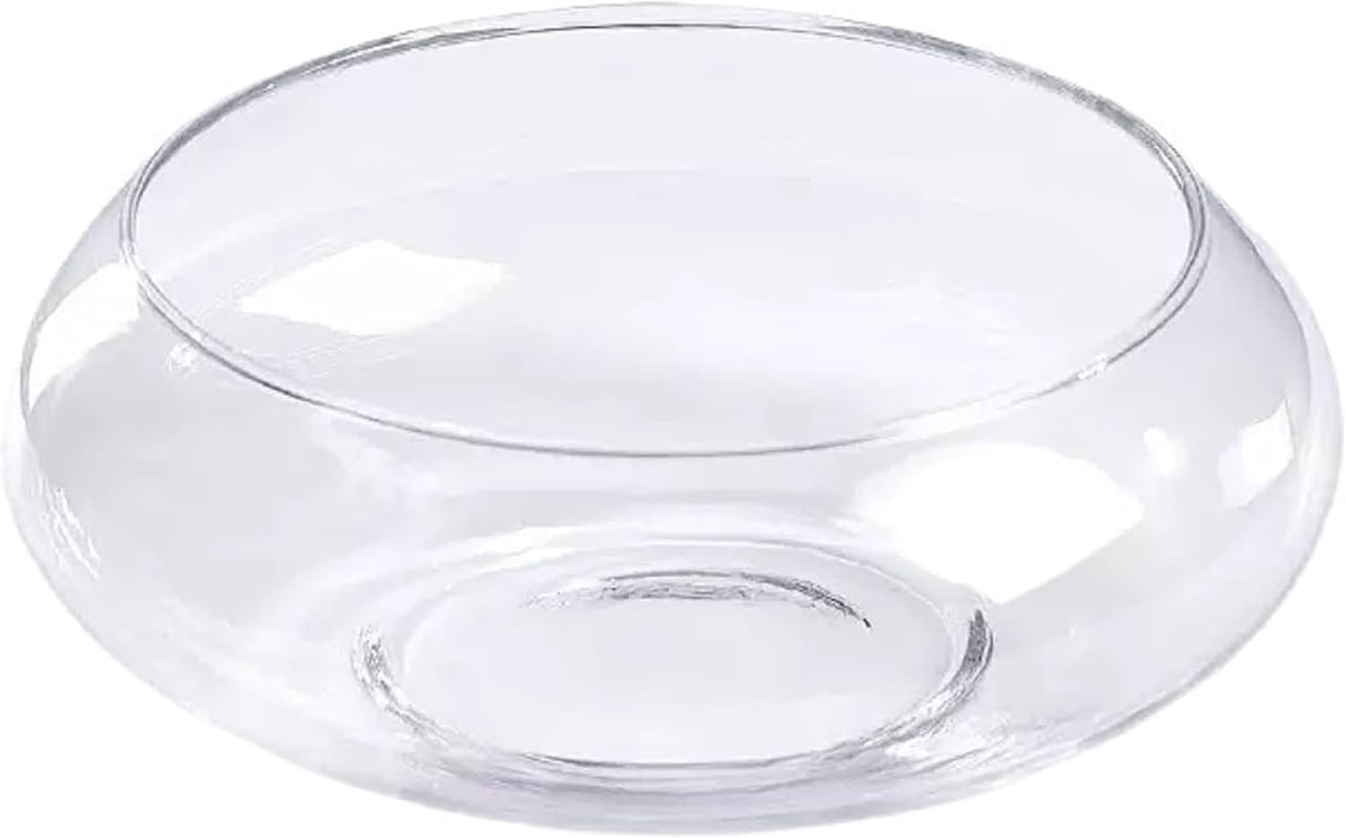 1 PCS Glass Lotus Flower Bowl Lotus Bowl Planter Round Lotus Bowl Lotus Bowls for Planting in Water Indoors Applicable to Bonsai Bowl Lotus Flower Hydroponic Plant Home Decor (5.9IN)