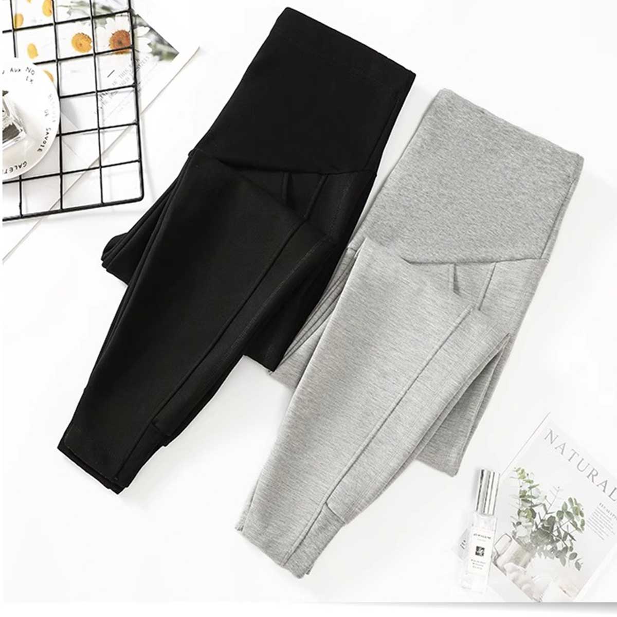 Maternity sweatpants breathable trousers ราคา 105 บาท*ส่งฟรี